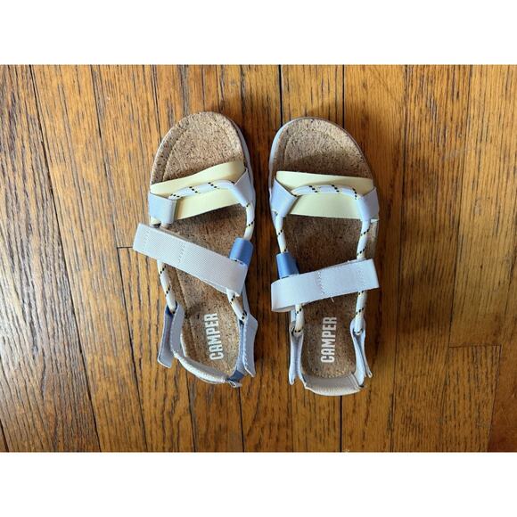 Camper Oruga Up Sandals Platform Size 41 Multicolored Women’s White Blue Yellow - Picture 6 of 8